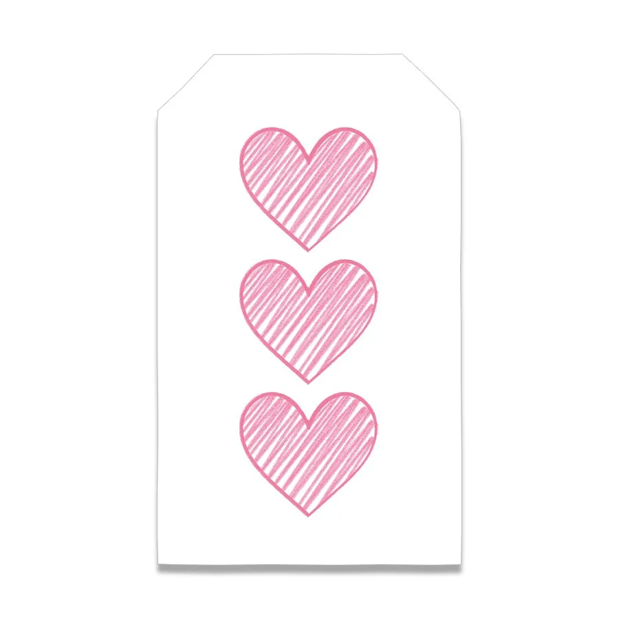 Heart Sketch Tags
