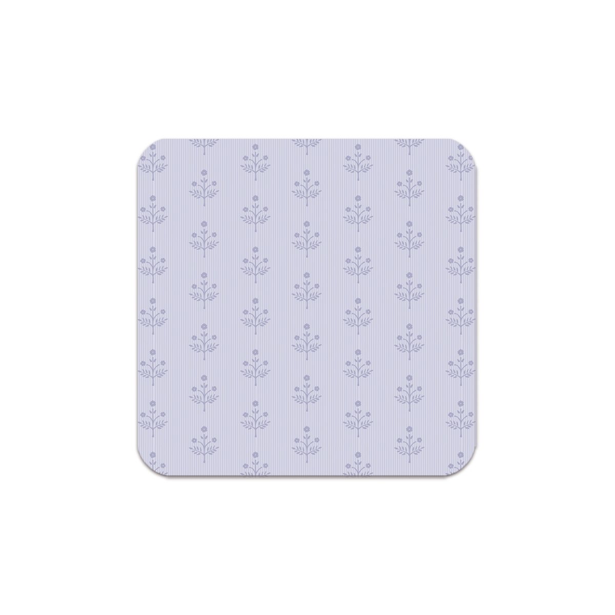 Martha's Floral Paper Coasters - Purple
