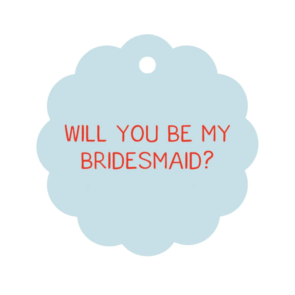 Scalloped Bridesmaid Tags