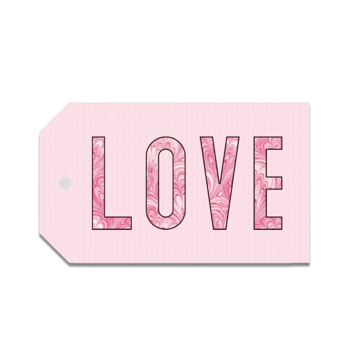 Marbled LOVE Tags