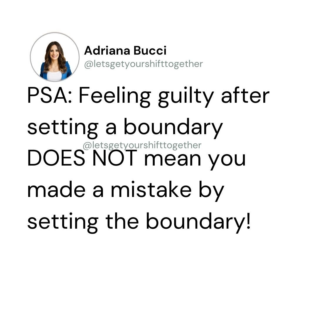 It doesn&rsquo;t mean you made a mistake. 

It doesn&rsquo;t mean you&rsquo;re responsible for the other person&rsquo;s emotions. 

It doesn&rsquo;t mean you&rsquo;re a horrible person. 

Feeling guilty after setting a boundary means you are a human 