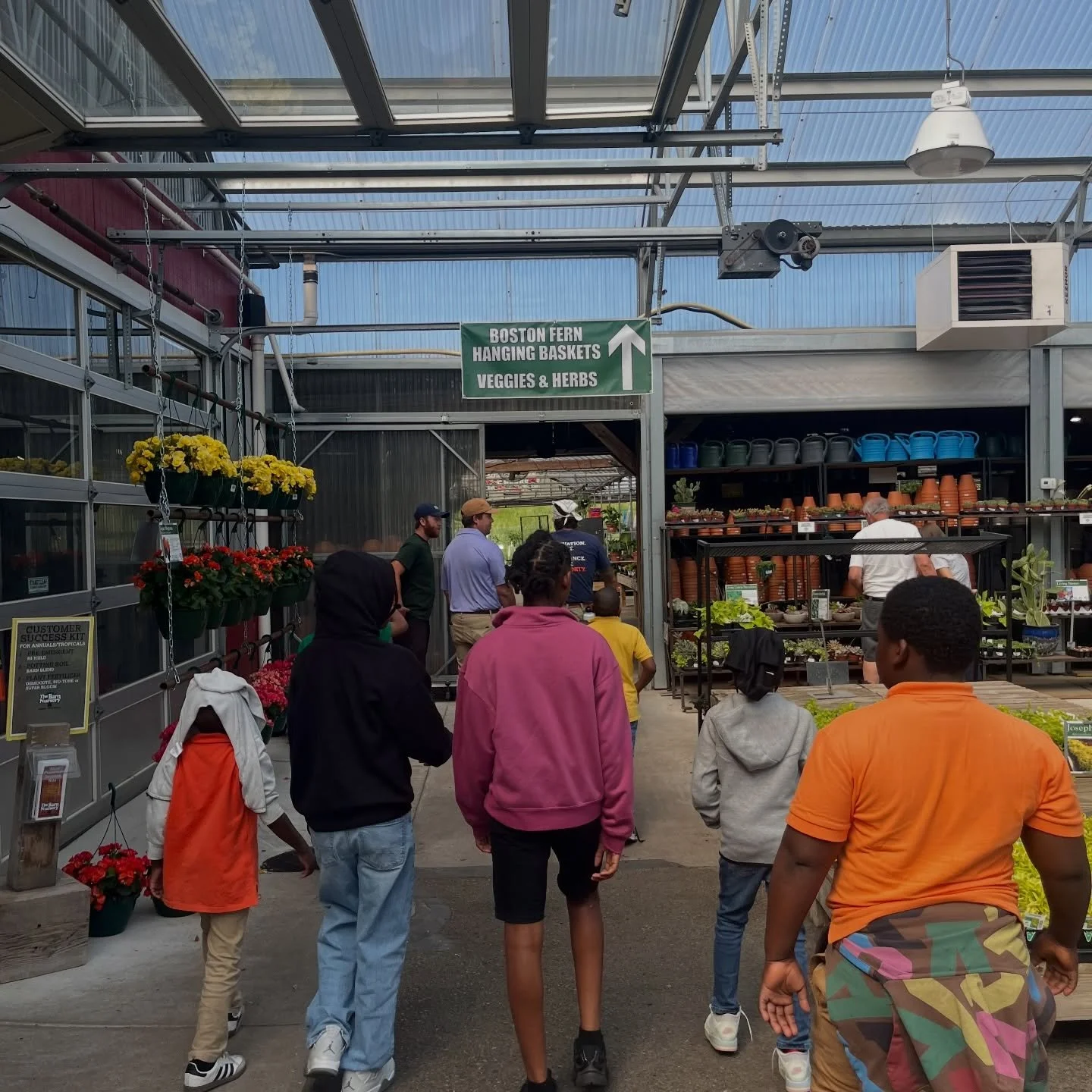 Super thankful for our friends at @thebarnnursery ! Garden Club students today got to pick out all kinds of plants they want to grow on their own, from tomatoes, to cucumbers, to even the hottest of peppers, the Trinidad Scorpion! They even got to pe