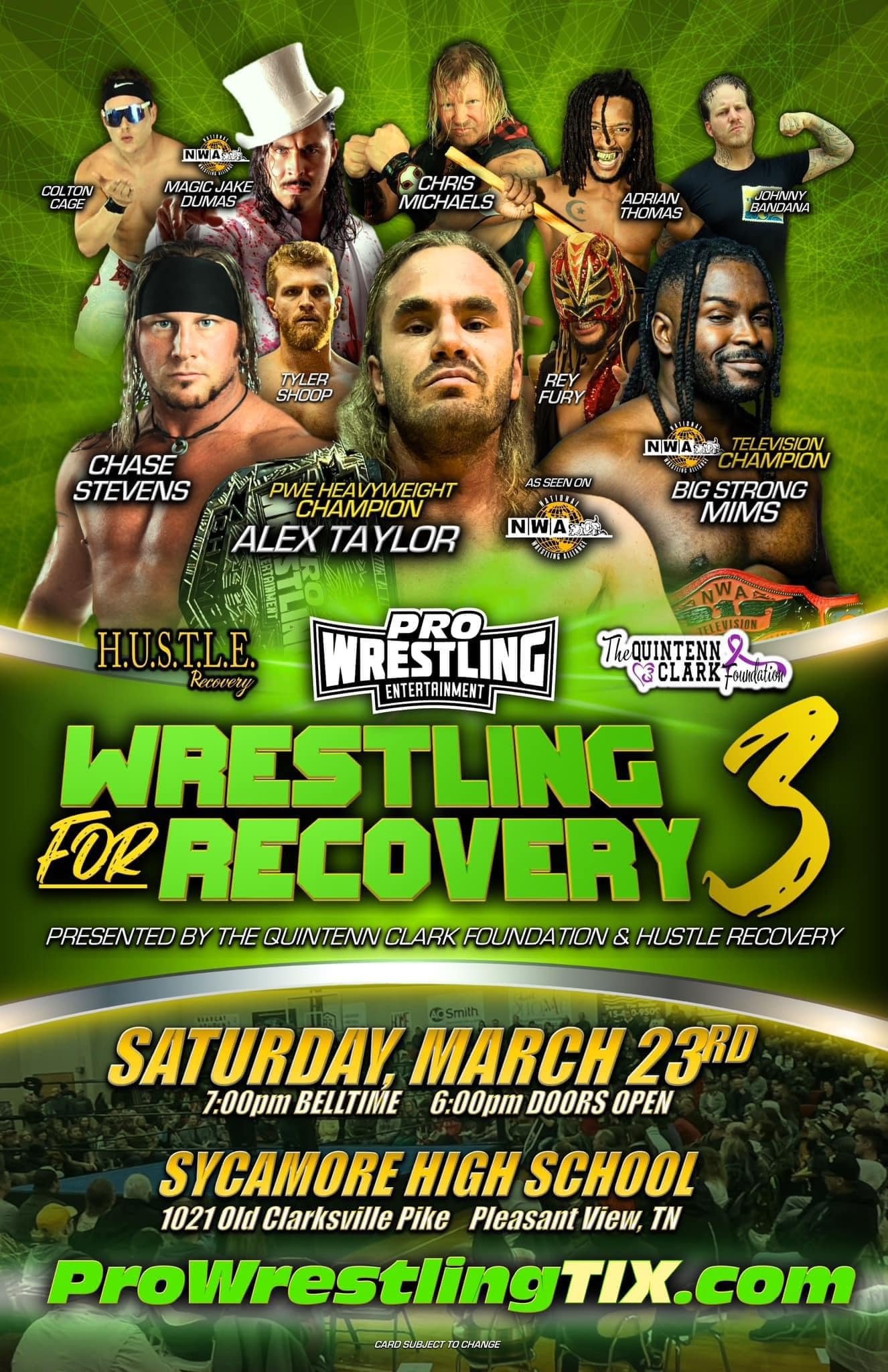 Pro Wrestling Entertainment | Wrestling for Recovery 3
