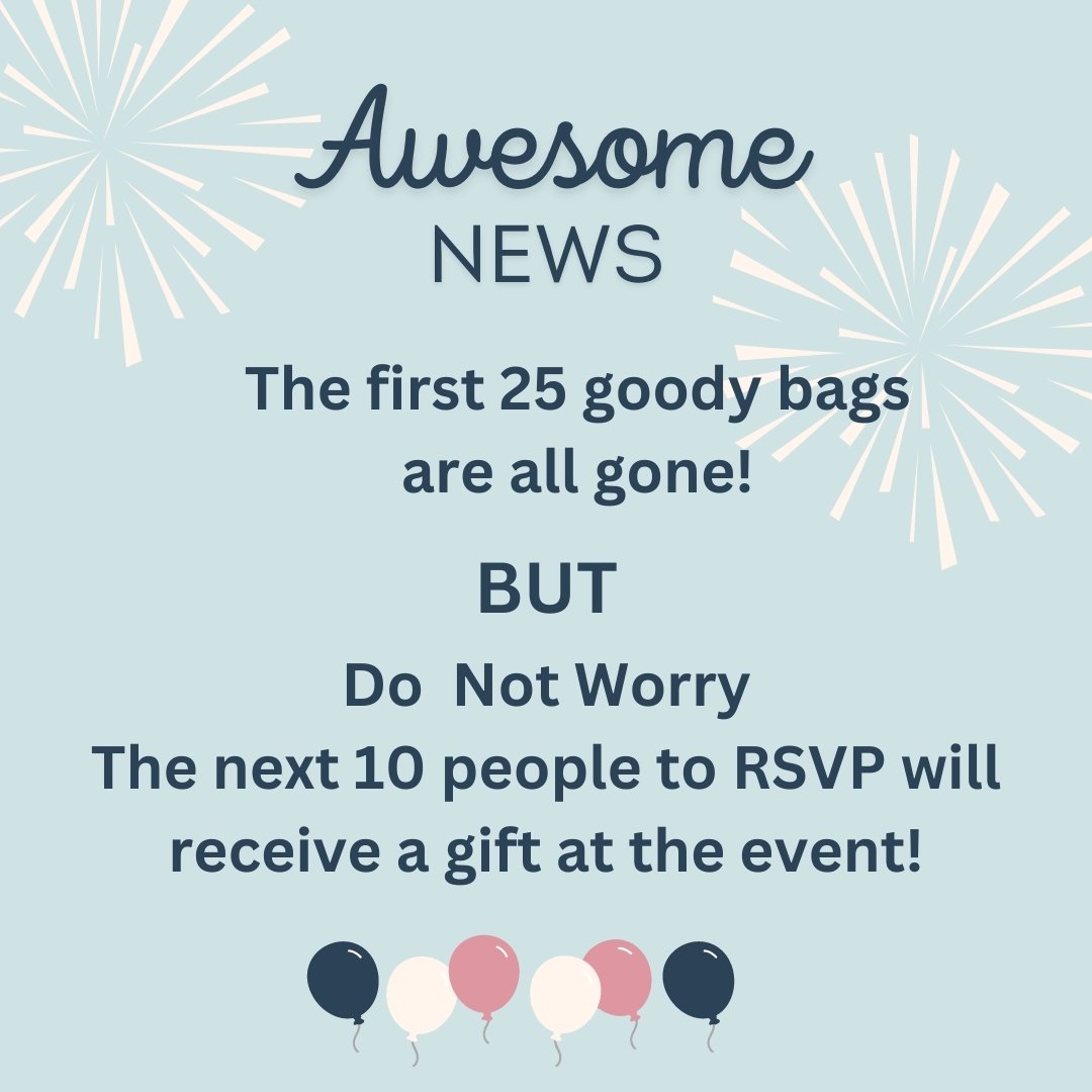 Our goody bags have all been claimed! BUT we are happy to announce that the next 10 people who RSVP to our 5th Anniversary Event will get a gift at the event!

RSVP to kristi@selfmedicalspa.com, call 250 552 7315, or DM  us!

#selfmedicalspa.com #5ye