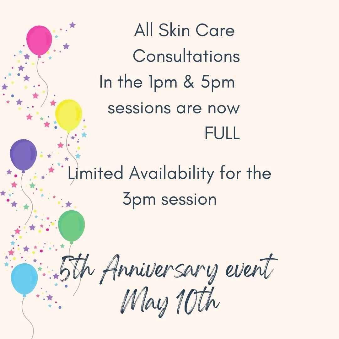 We have a few skincare consultations left in the 3pm session of our 5th Anniversary Event! RSVP now to book yours, plus get a FREE gift at the event (next 8 RSVPS).

#selfmedicalspa  #5yearsinbusiness #princegeorgebc