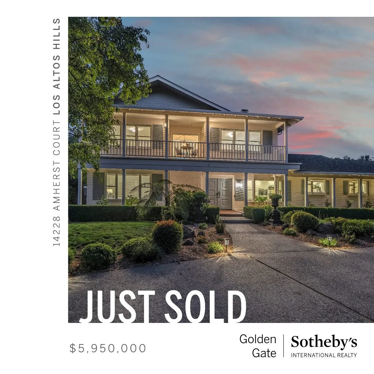 ✨ Sold in 6 Days, Above List! ✨

This one was especially sentimental ❤️ Thrilled for the wonderful new family who now gets to call this stately 5BD/4BA Colonial-style estate in Los Altos Hills home. With a heated pool, orchard, and charming 1BD/1BA p
