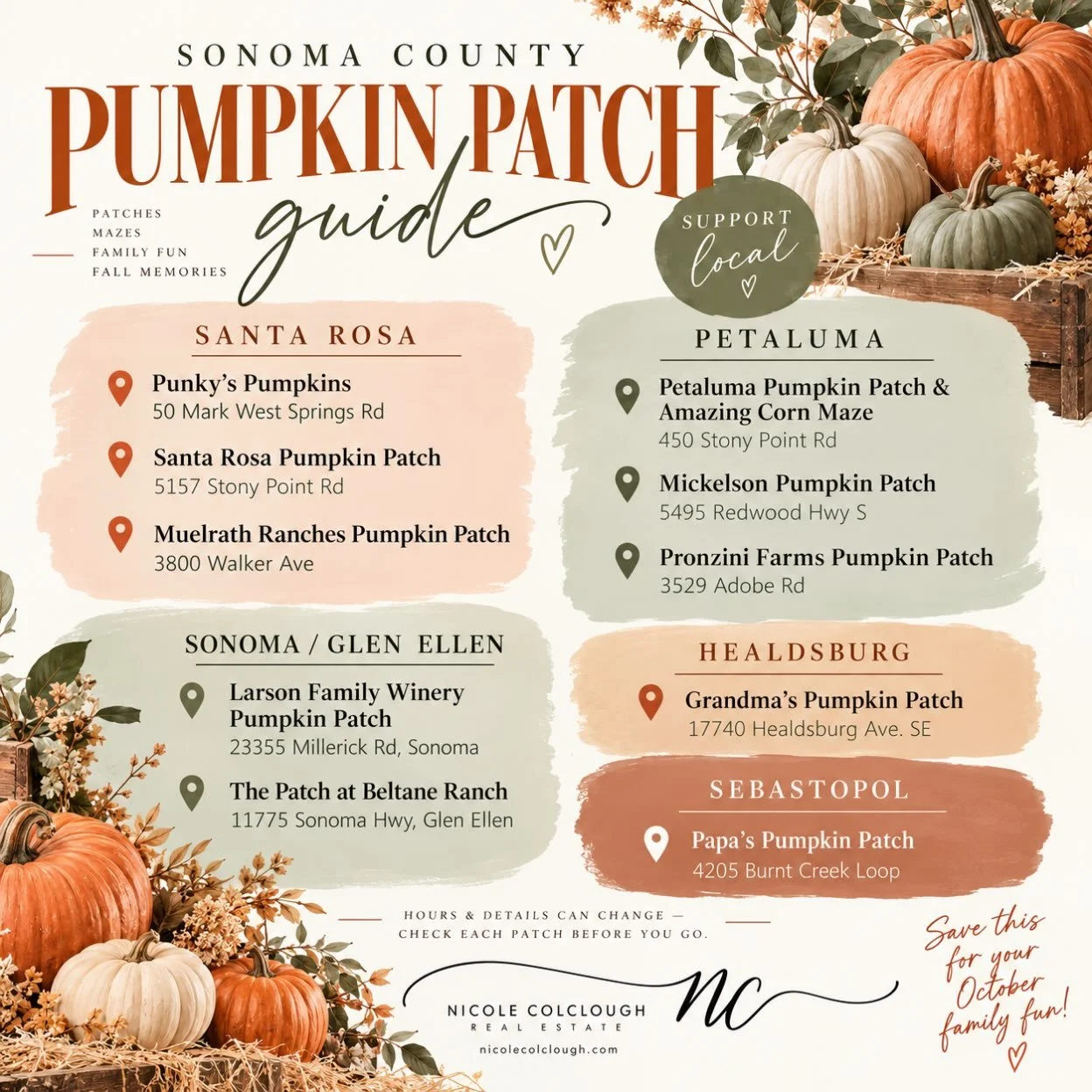 🎃🍂 When it comes to fall fun, Sonoma County is hard to beat!

From charming family farms and pumpkin patches to corn mazes, hayrides, and all things autumn, Sonoma County truly knows how to do it best! 🍁🧡

We&rsquo;re lucky to have some of the mo