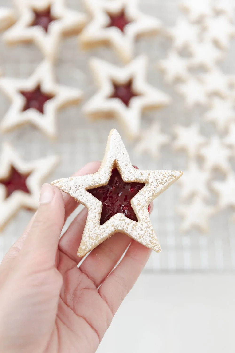 Easy Raspberry Stars Raspberry Star Cookies — The Mod Daisy