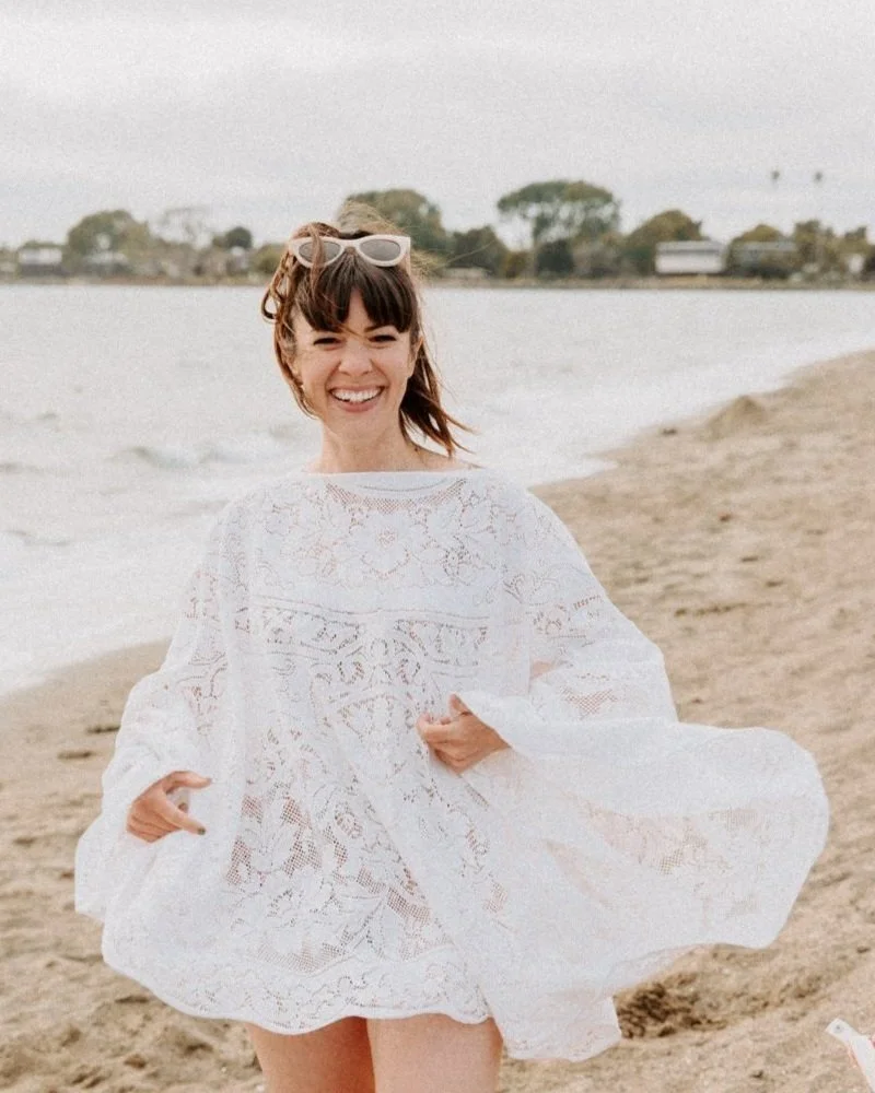 diy beach dress Viviana Pearl Beaded Wedding Gown | Made-To-Order main image 0
