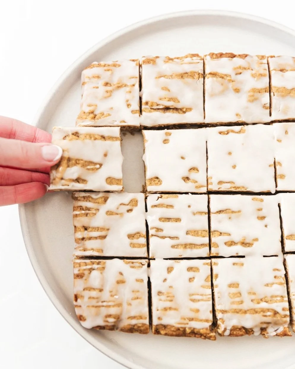 Iced Oatmeal Cookie Bars