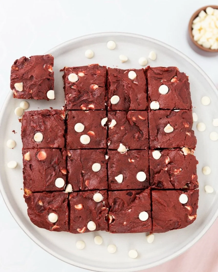 Red Velvet Cookie Bars
