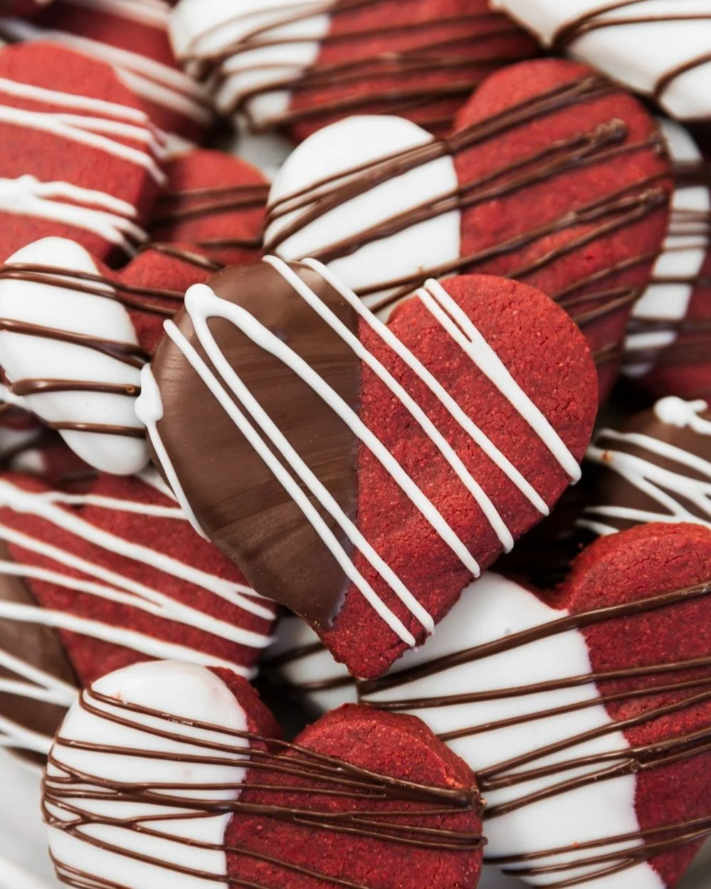 Red Velvet Shortbread Cookies
