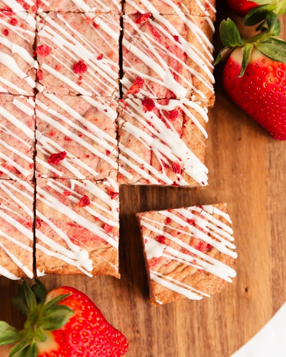 Strawberry Blondies
