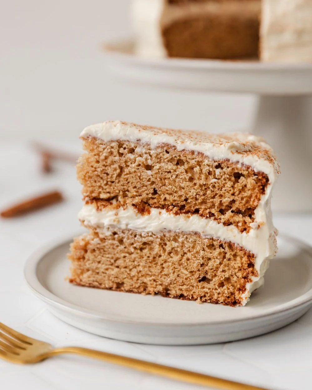 Applesauce Spice Cake with Cream Cheese Frosting