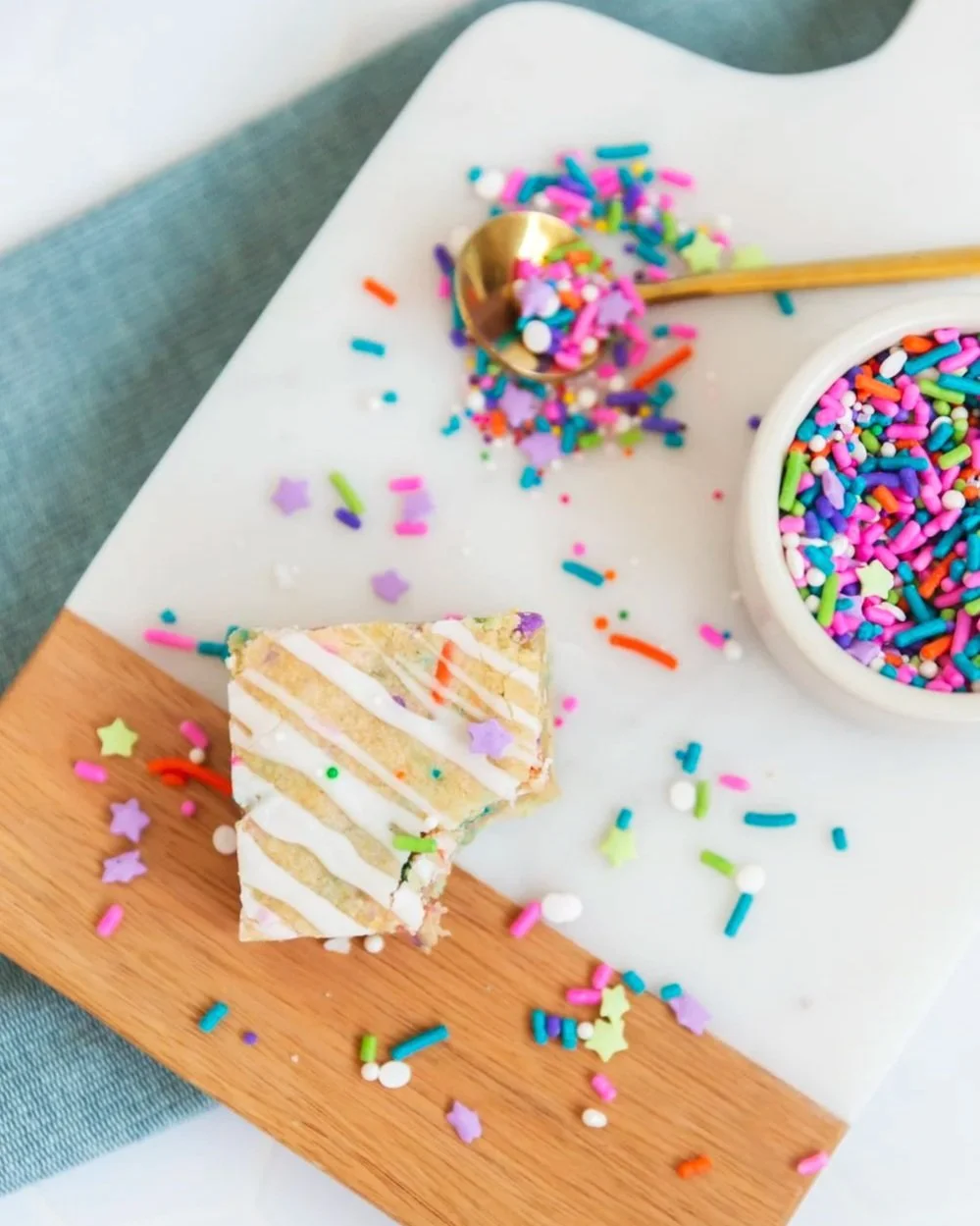 Funfetti Blondies (a.k.a. Birthday Cake Blondies)