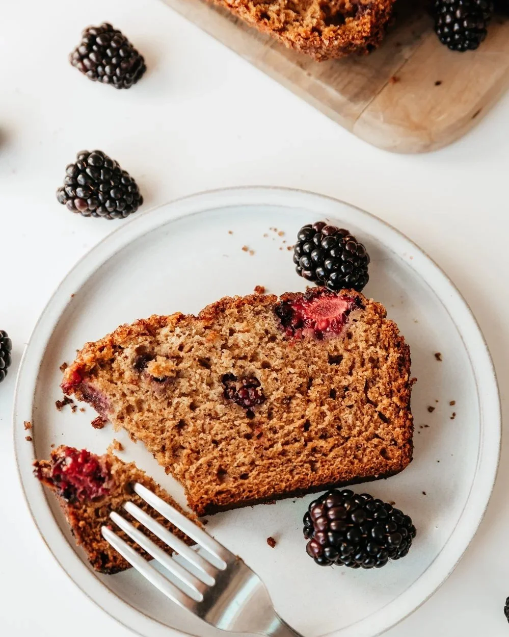 Blackberry Banana Bread