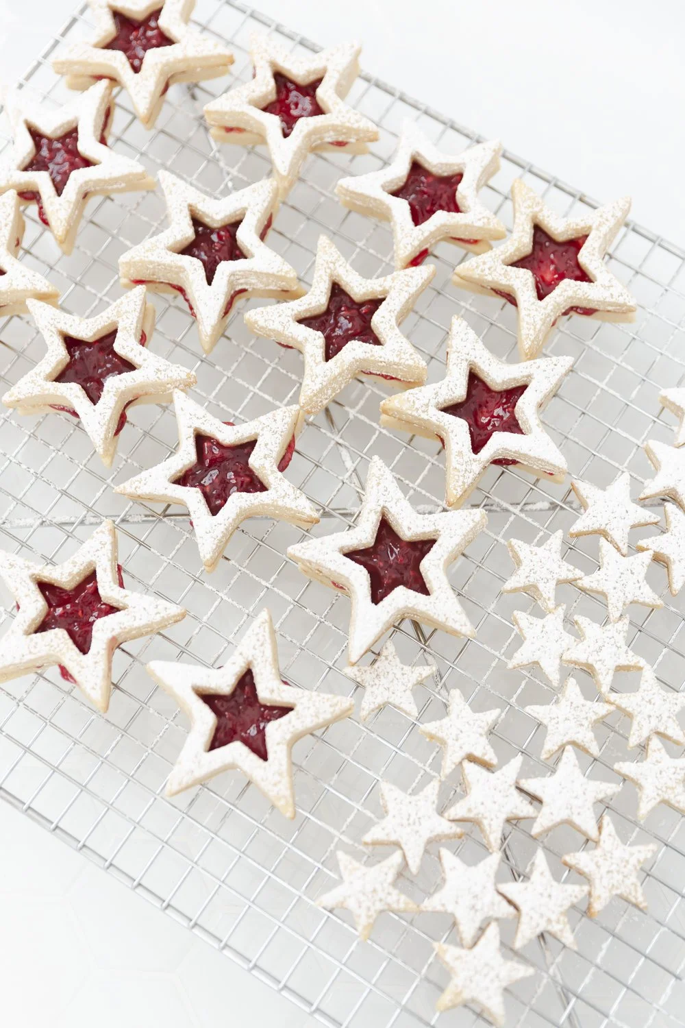 Easy Raspberry Stars Raspberry Star Cookies — The Mod Daisy