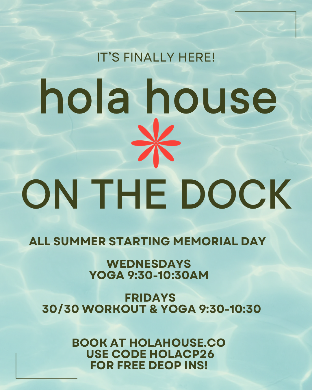 Hola house on the dock 
