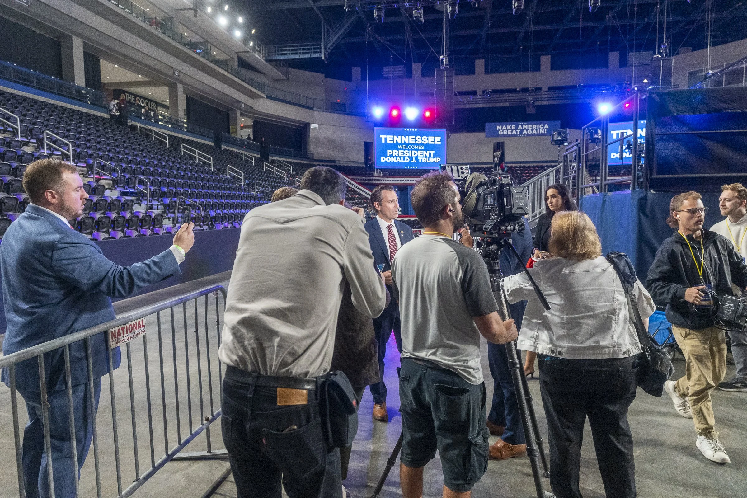  Various media interview and photograph Congressman Mike Van Epps. 