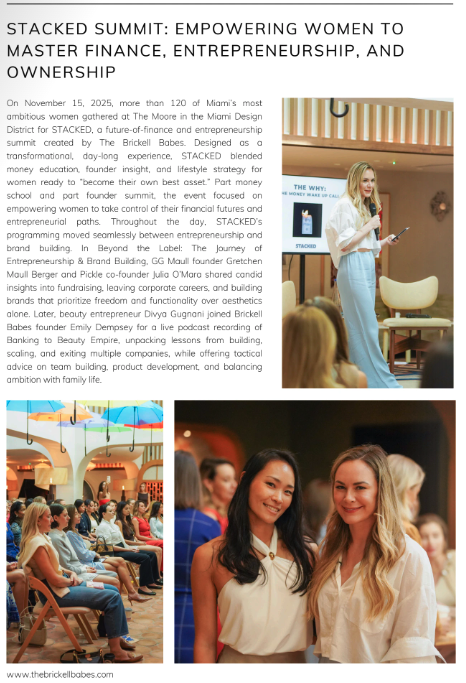 INFLUENCE magazine WINTER 2026 | STACKED SUMMIT: EMPOWERING WOMEN TO MASTER FINANCE, ENTREPRENEURSHIP, AND OWNERSHIP