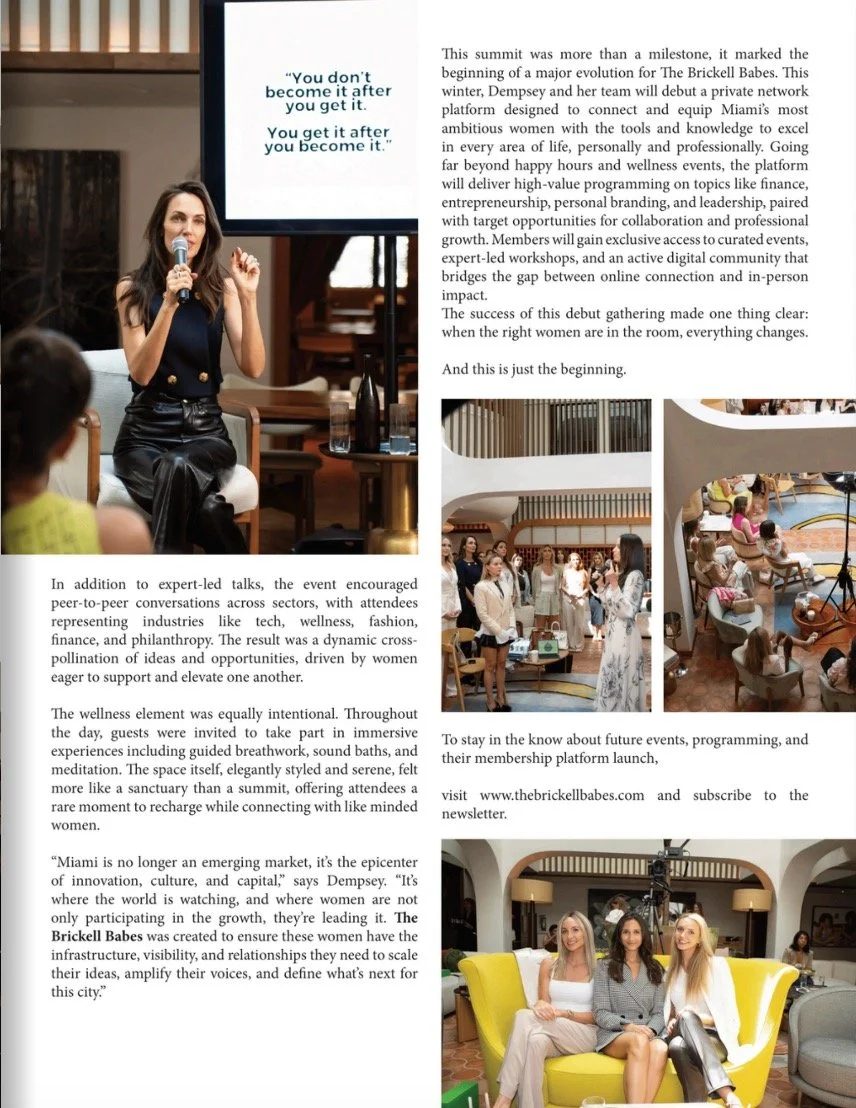 Hibiscus Magazine Fall 2025 The Brickell Babes Stacked Podcast Miami