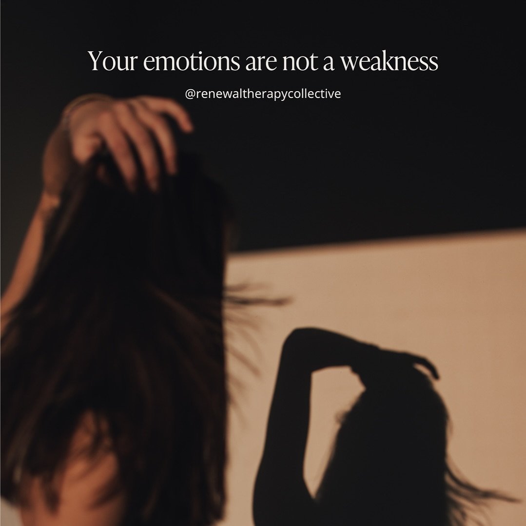 Your emotions are not a weakness.
 
#renewaltherapycollective #mentalhealth #therapy #therapistsofinstagram  #washingtontherapist #wenatcheetherapist #wenatchee #wenatcheevalley #watherapist #anxiety #perfectionism #anxietytherapy #selflove #selfcare