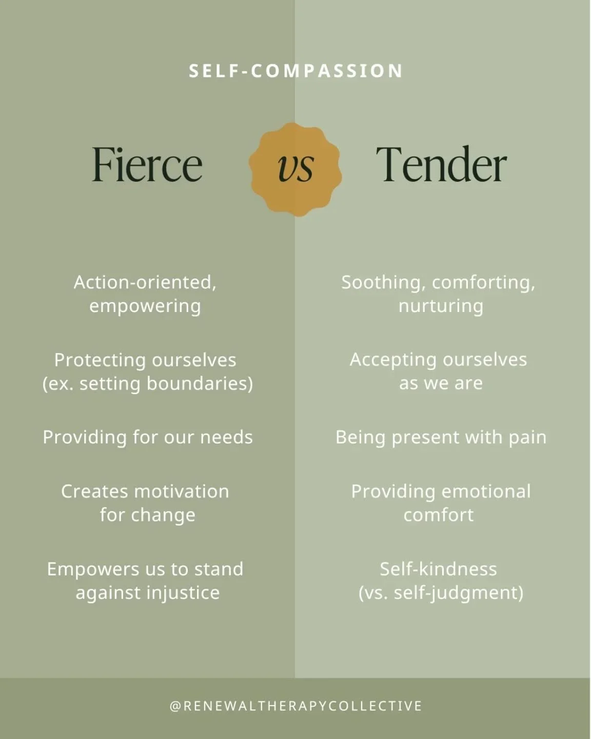 Did you know the difference between fierce and tender self compassion? When do you think you'd benefit from one over the other?
#wenatchee #wenatcheetherapist #washingtontherapist #traumatherapy
#emdr #selfcompassion #fierceselfcompassion #tendersel