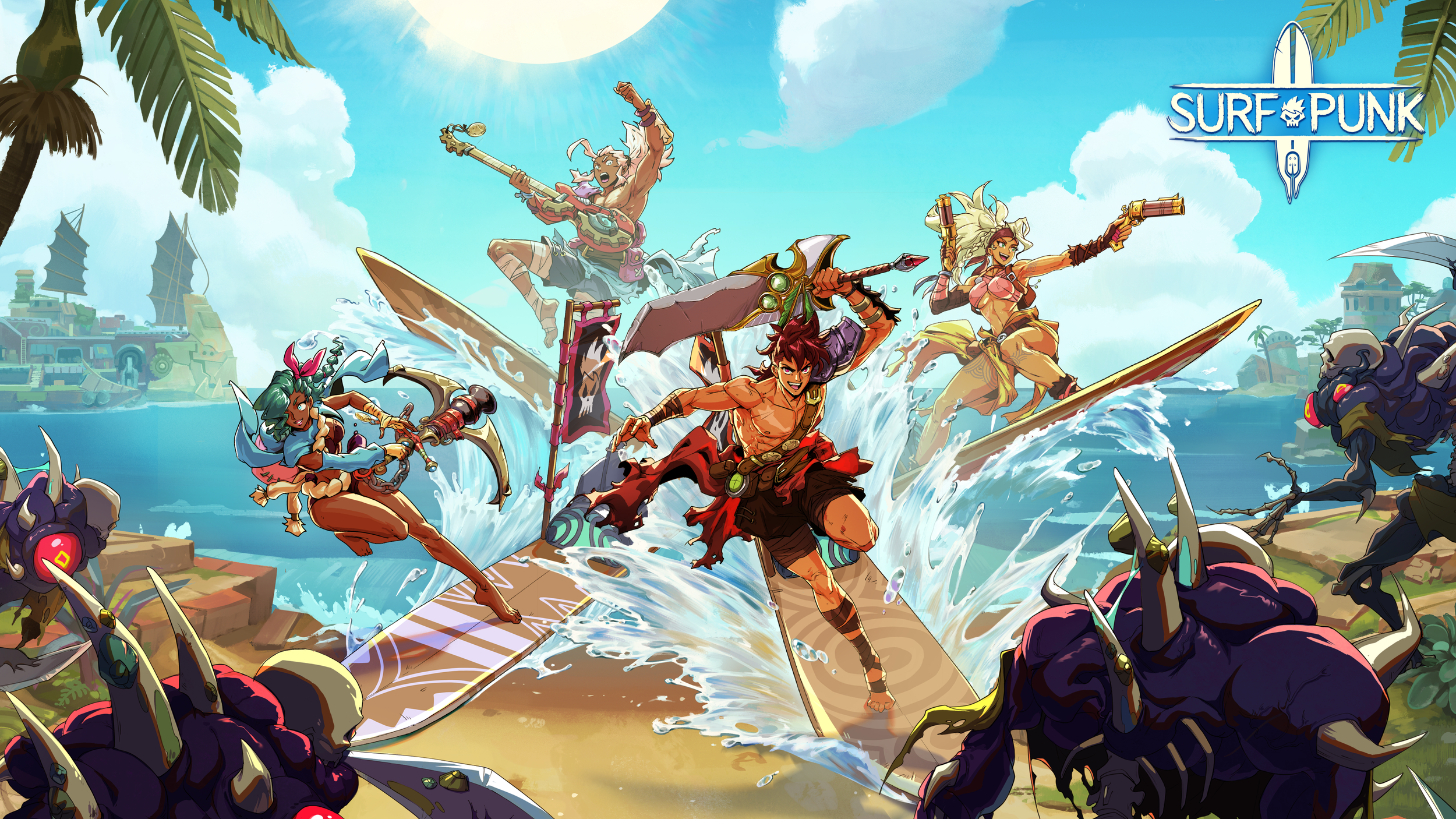 Upcoming "Surf 'n Slash" Game, Surfpunk, is Hosting Its First Public Demo Tomorrow