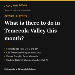 Temecula Valley Events, October 2026