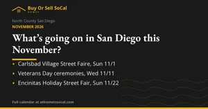 What's Happening in North County San Diego in November 2026