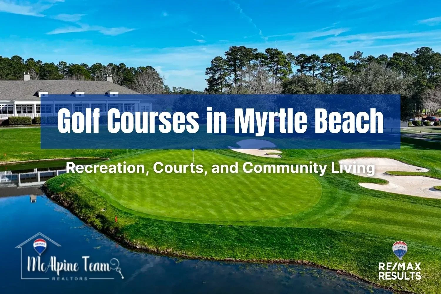 Golf courses in Myrtle Beach highlighting recreation, courts, and community living near residential neighborhoods