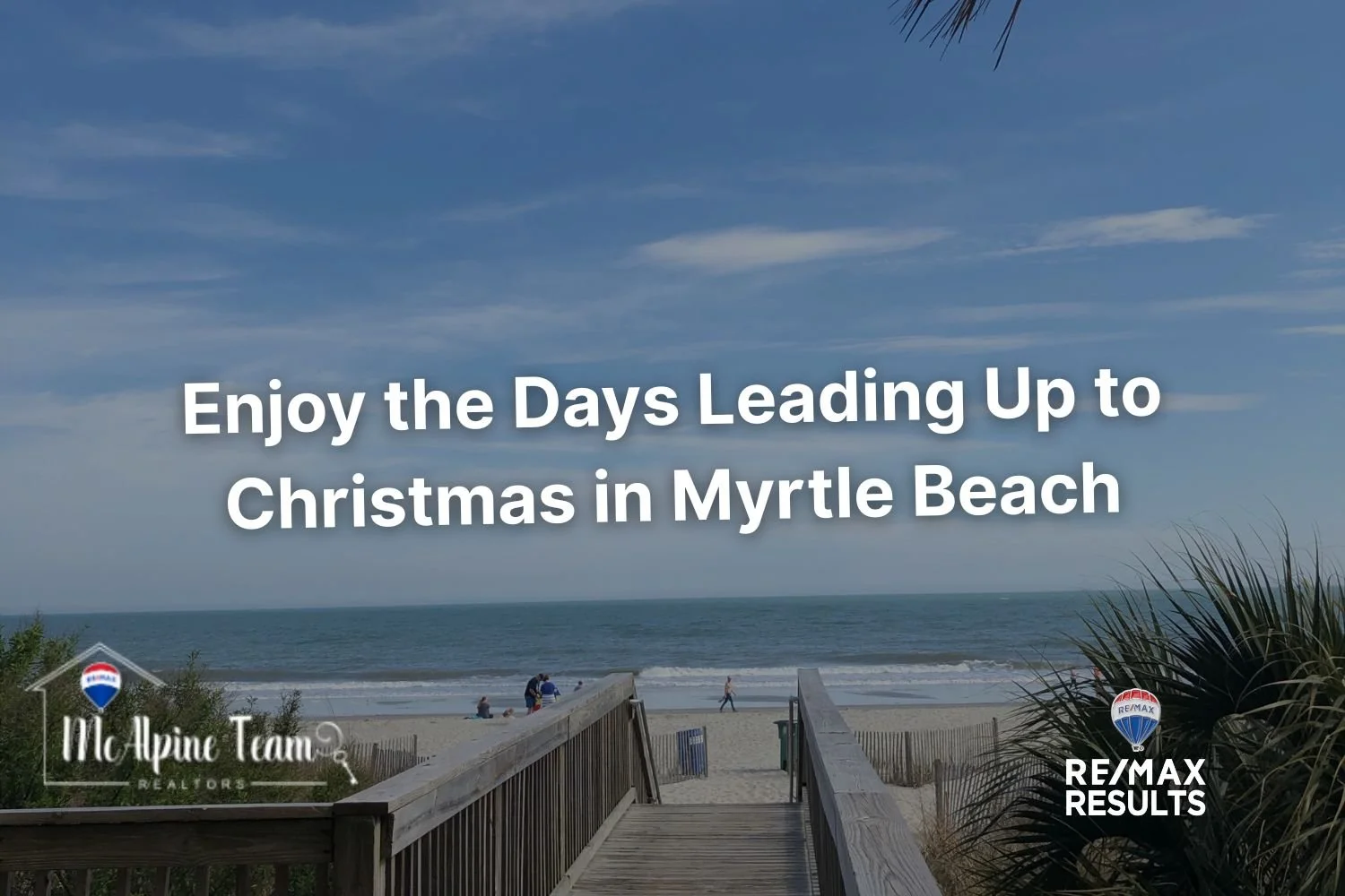 Calm coastal view representing simple ways to enjoy Myrtle Beach before Christmas