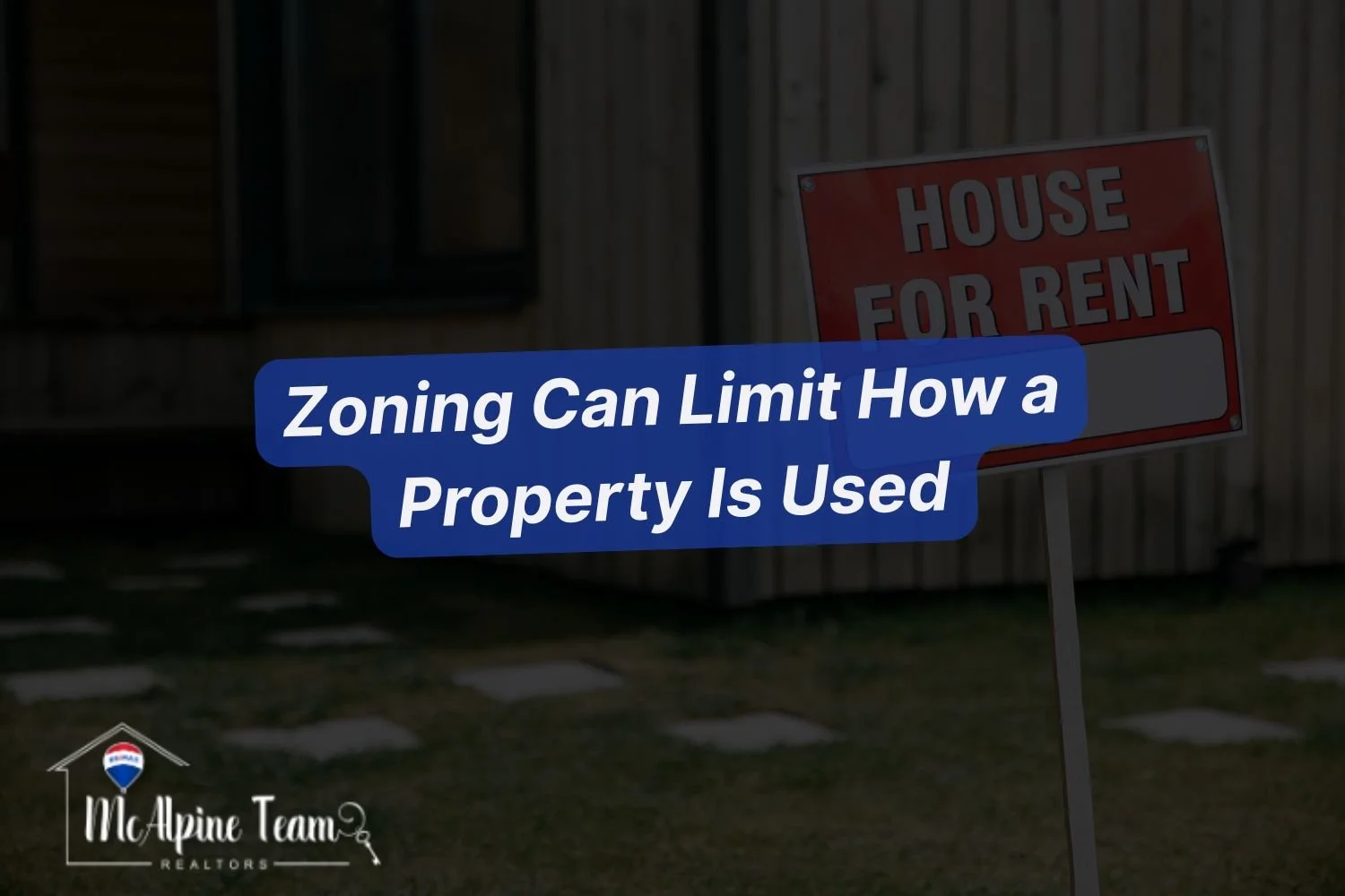 House with zoning sign showing how zoning rules limit property use in Myrtle Beach