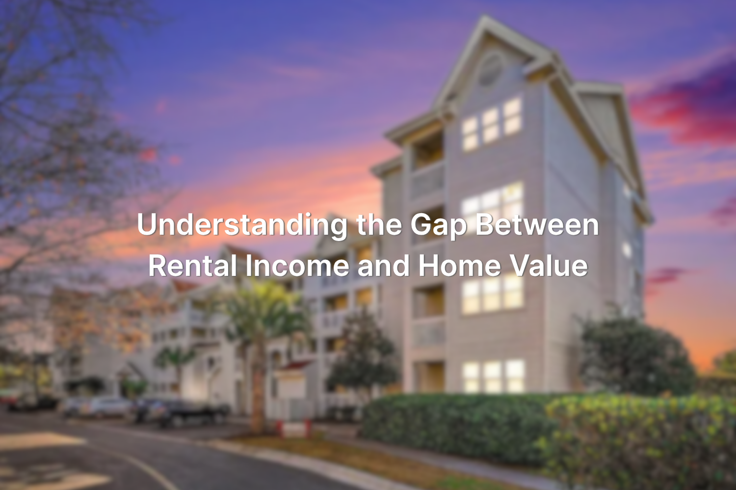 residential building representing the difference between rental income and home value in Myrtle Beach