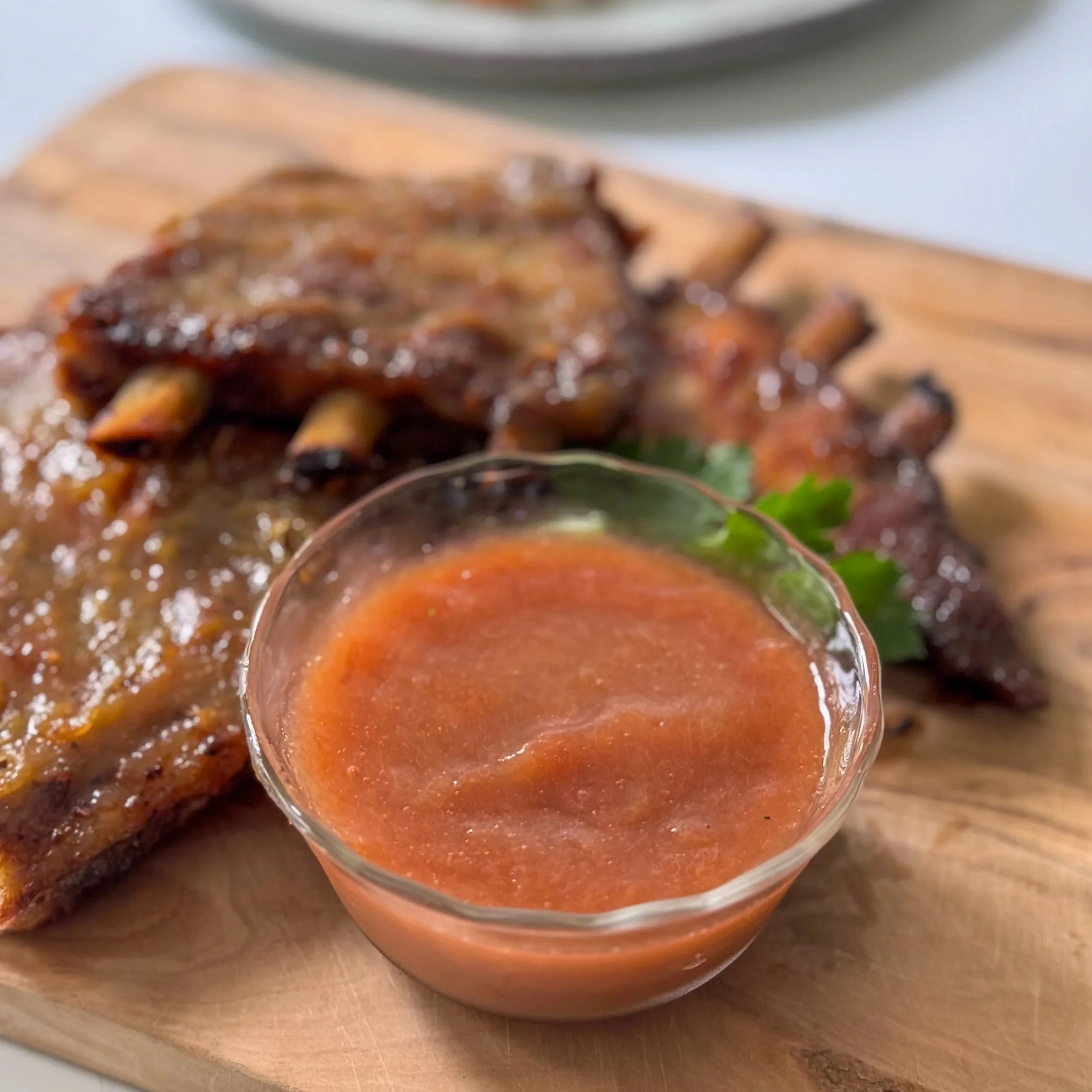 Rhubarb Glazed Ribs