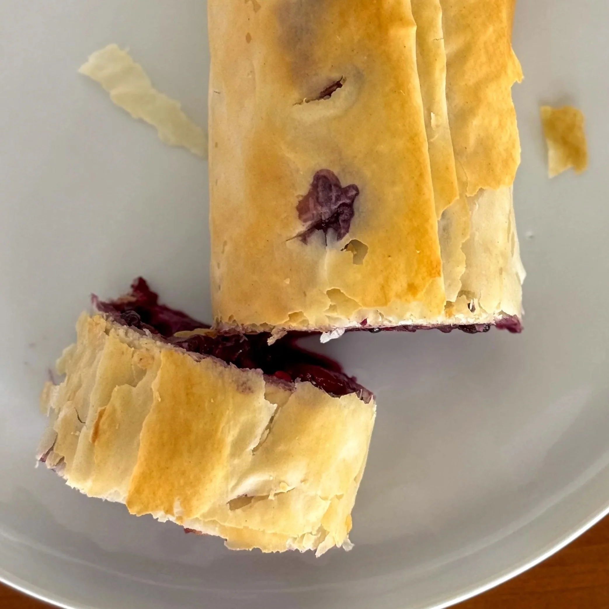 Blueberry Apple Strudel