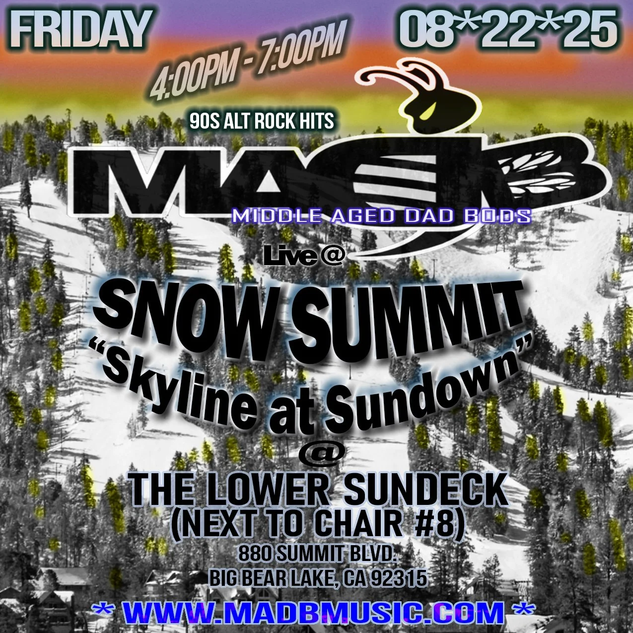 Snow Summit - Skyline at Sundown