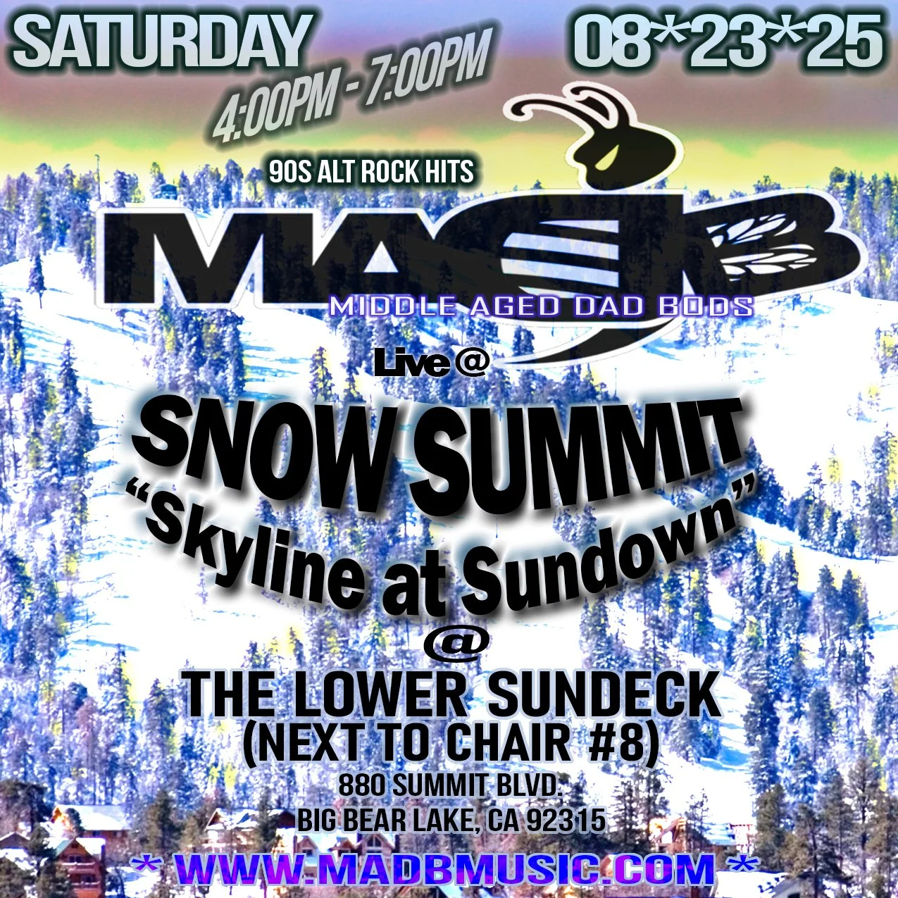 Snow Summit - Skyline at Sundown