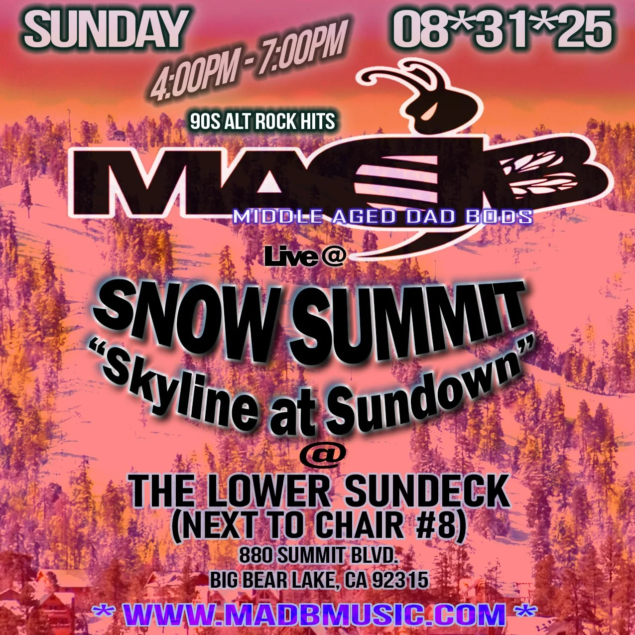 Snow Summit - Skyline at Sundown