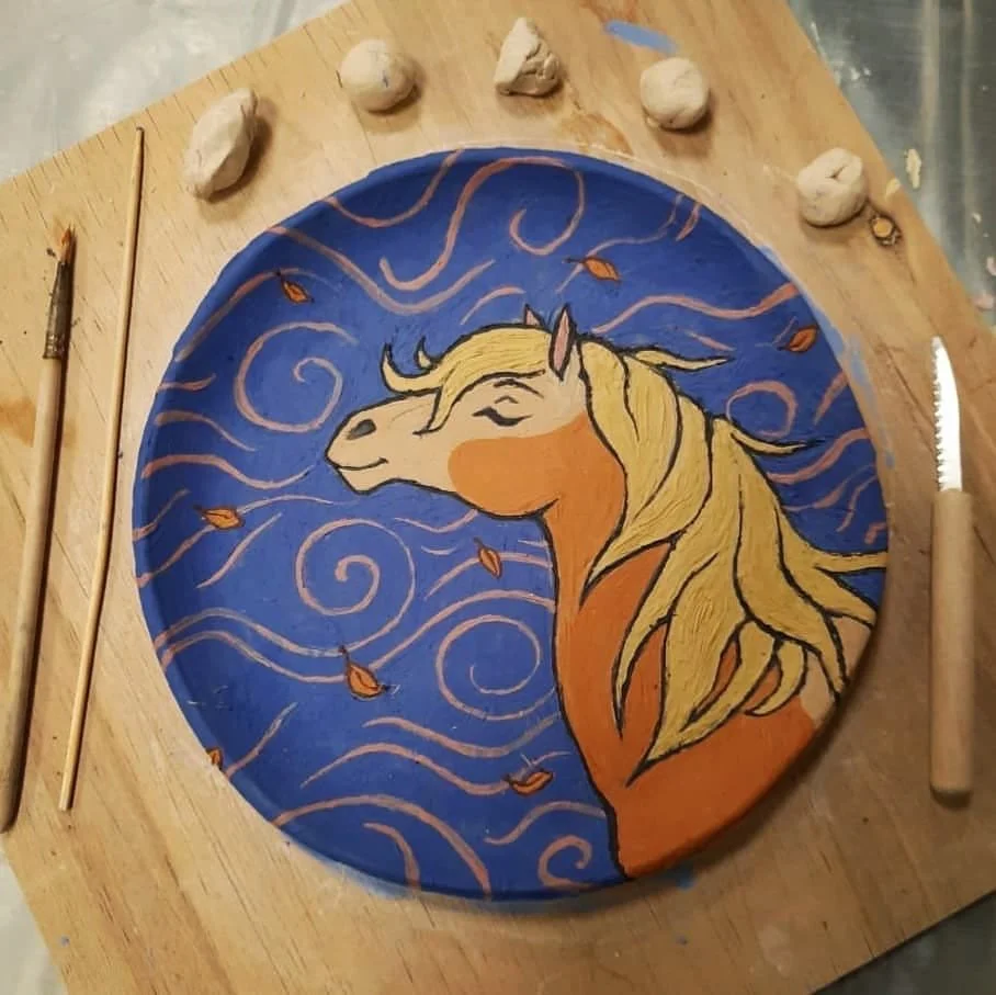Clay plates handmade
