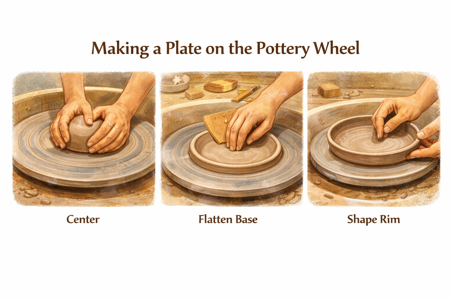 Making a Clay Plate
