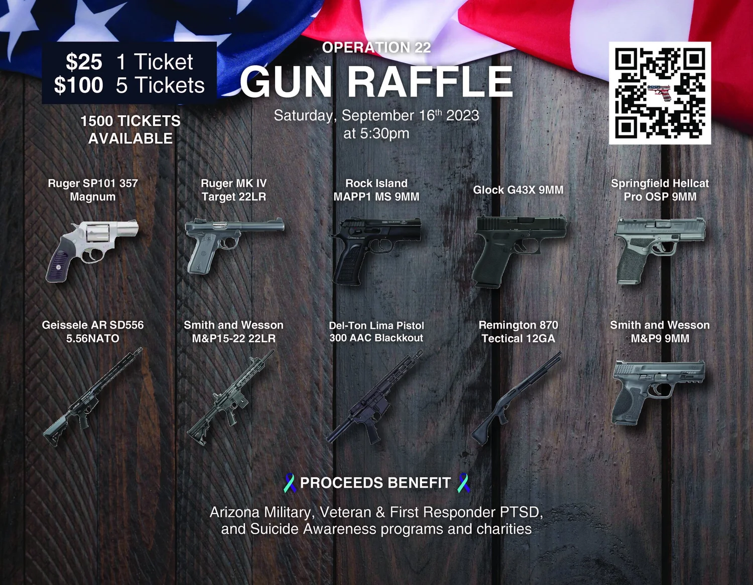 Gun Raffle 2023 — No Bad Days Association