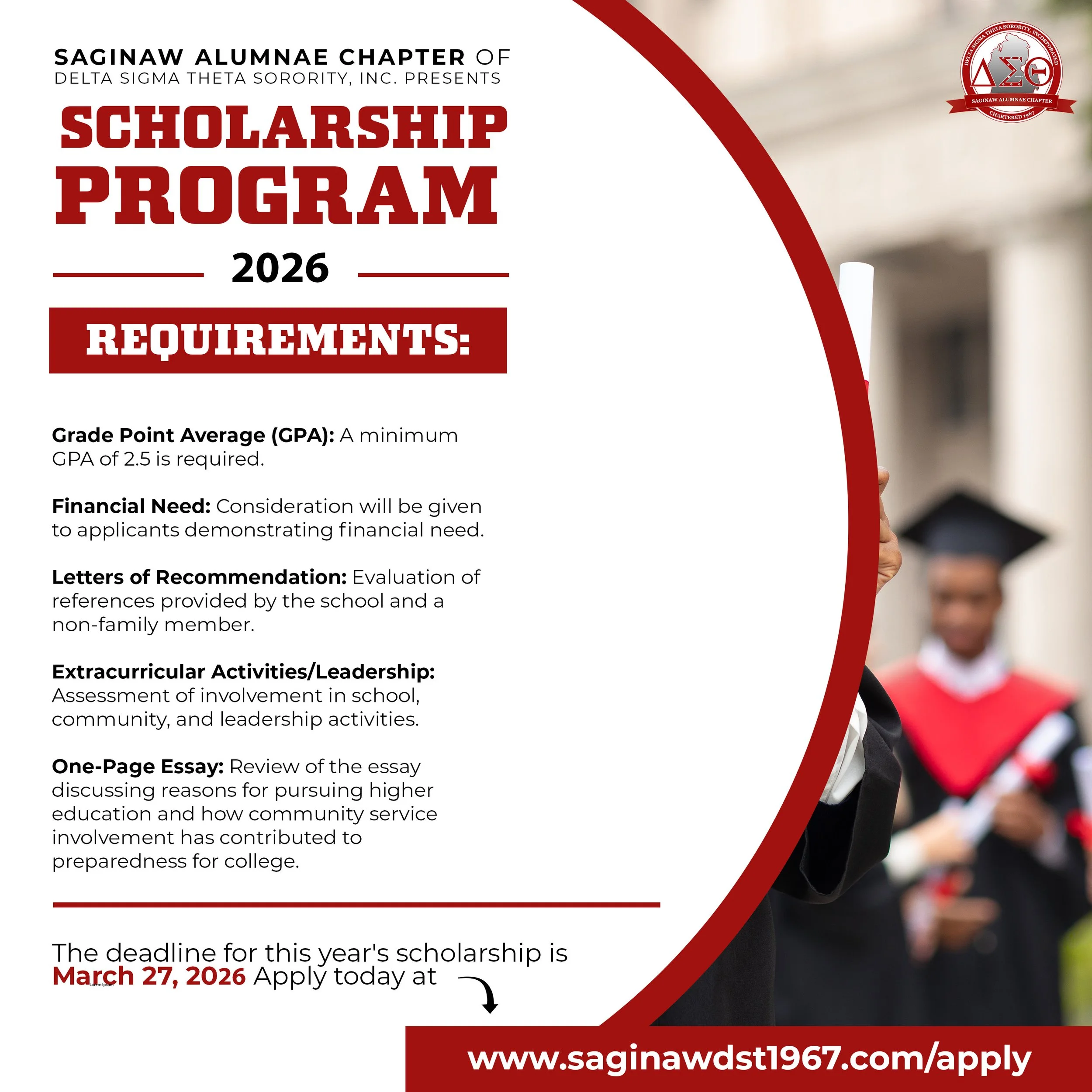 Saginaw Alumnae Scholarship