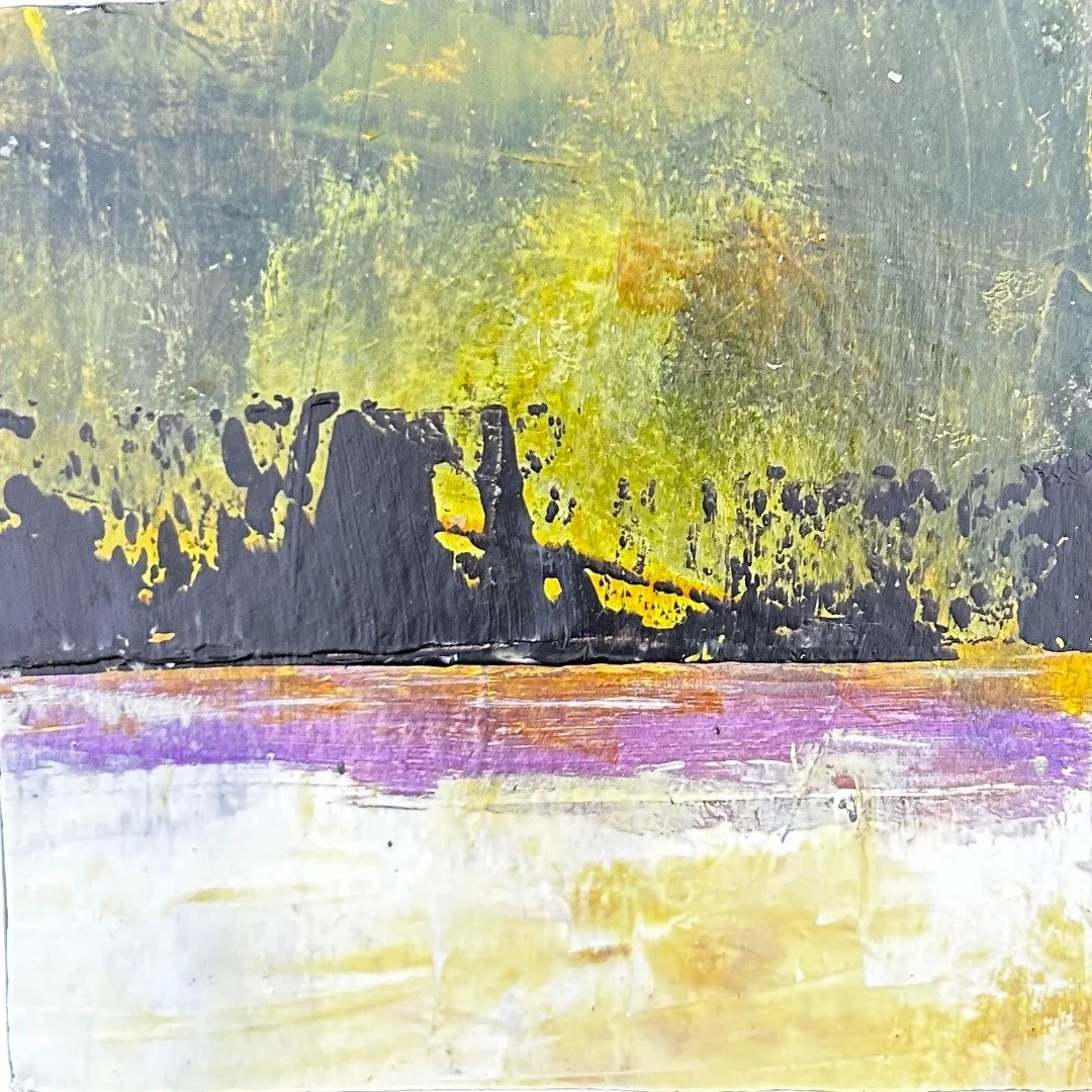 The &ldquo;Six Moments Before Sunrise&rdquo; series captures the spirit of place through color, texture, and abstraction. Each set includes four original abstract landscape paintings, created with acrylic and mixed media on paper and mounted on 4&rdq