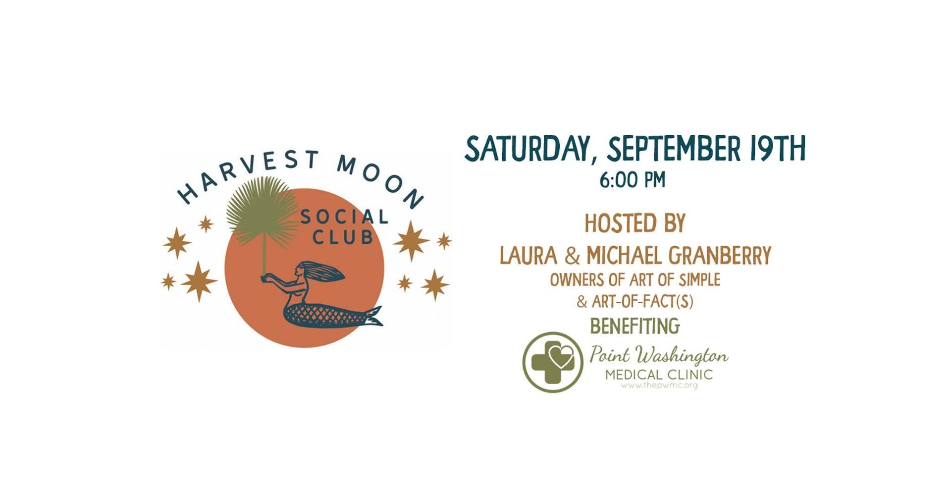 2026 Harvest Moon Social Club Benefiting Point Washington Medical Clinic