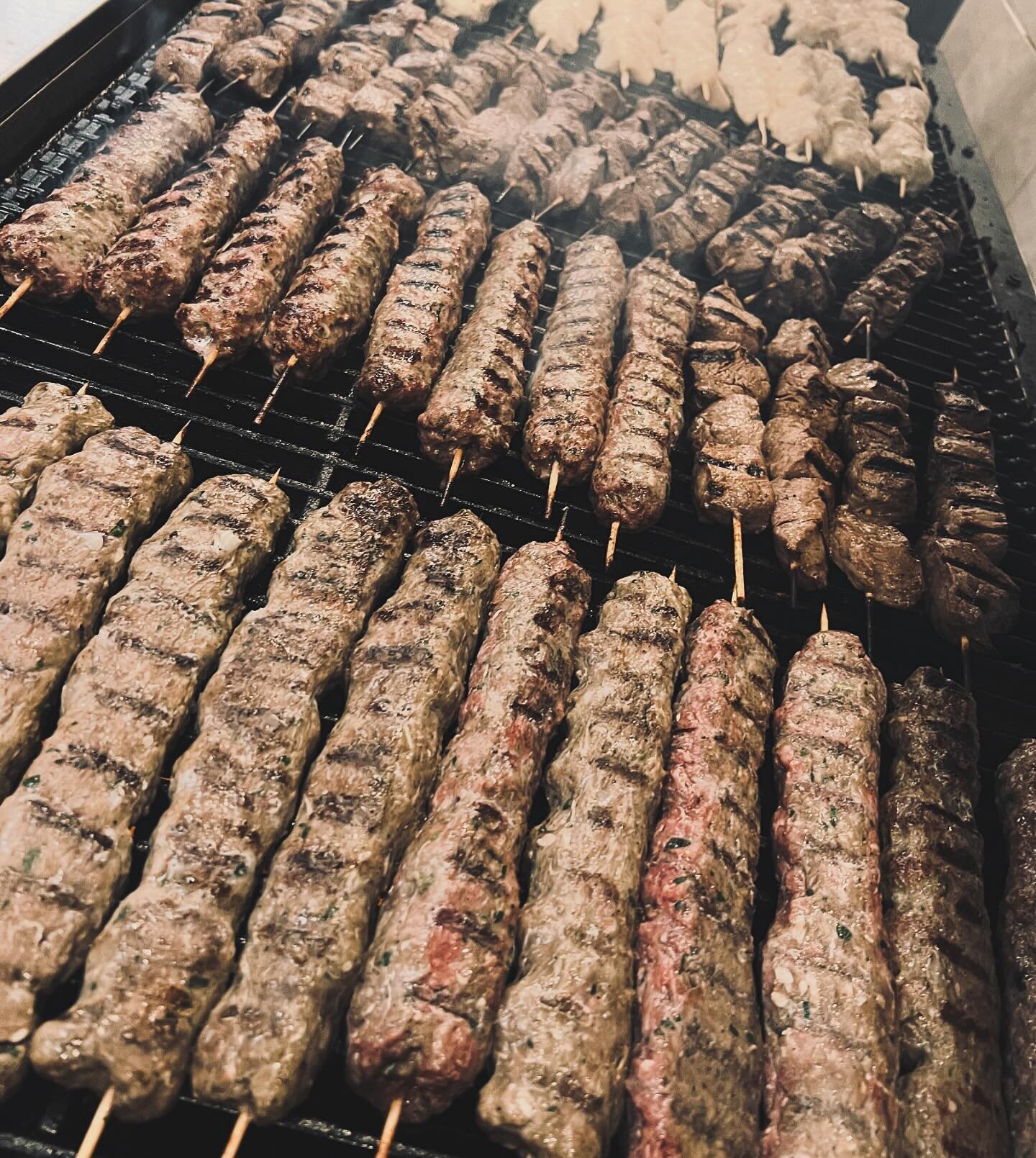 The grill is sizzlin&rsquo;! Join us tonight for your favorite Kabobs! Our selection of Kafta, Filet, Chicken, Shrimp, &amp; Vegetable Kabobs are made to order and are accompanied by our Basmati Rice. See you tonight!

Reservations recommended, walk-
