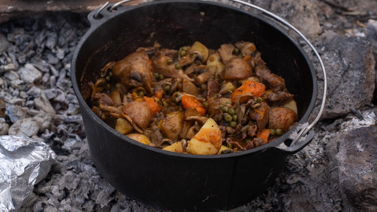 Kangaroo stew, ready to eat!