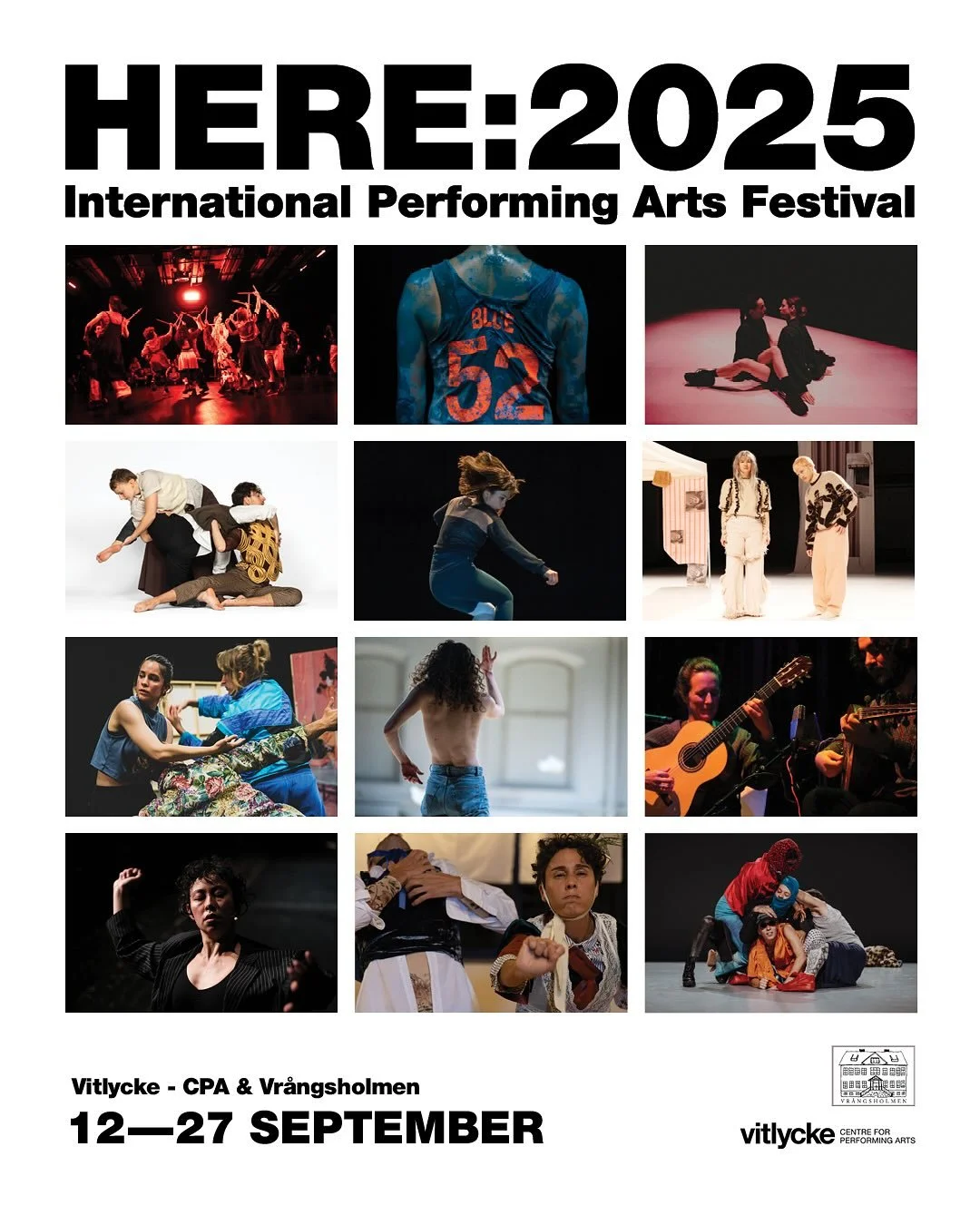 🔥Only 10 days to go until HERE:2025 @here_performingartsfestival🔥

Discover the program for all three September weekends and enjoy performing arts and music in a vibrant festival atmoshere across two stages: Vitlycke - Centre for Performing Arts @v