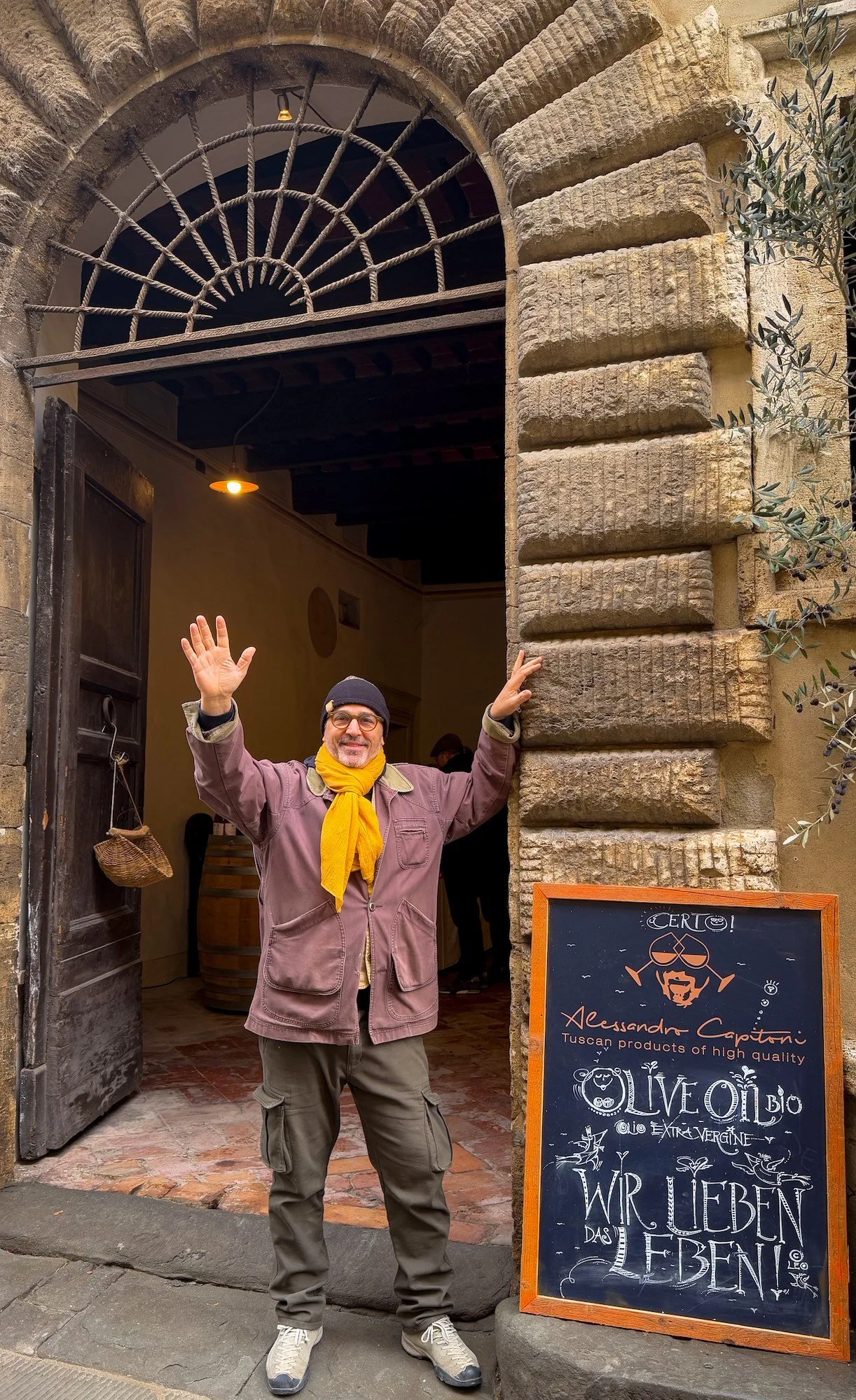 Olive oil grower Alessandro Capitoni