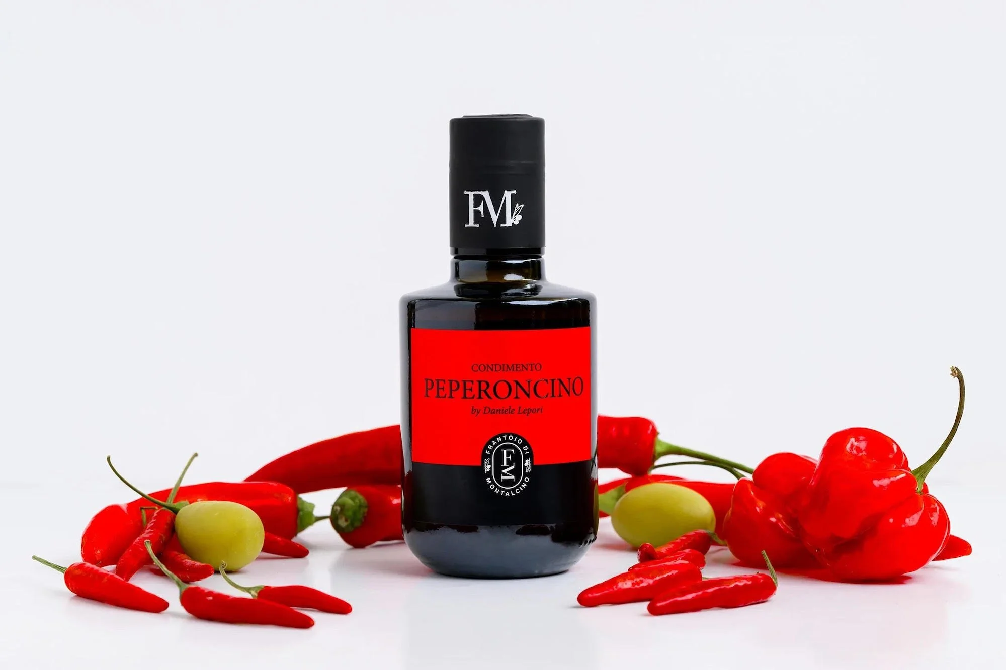 Condimento Peperoncino is made with olive oil and cayenne chiles
